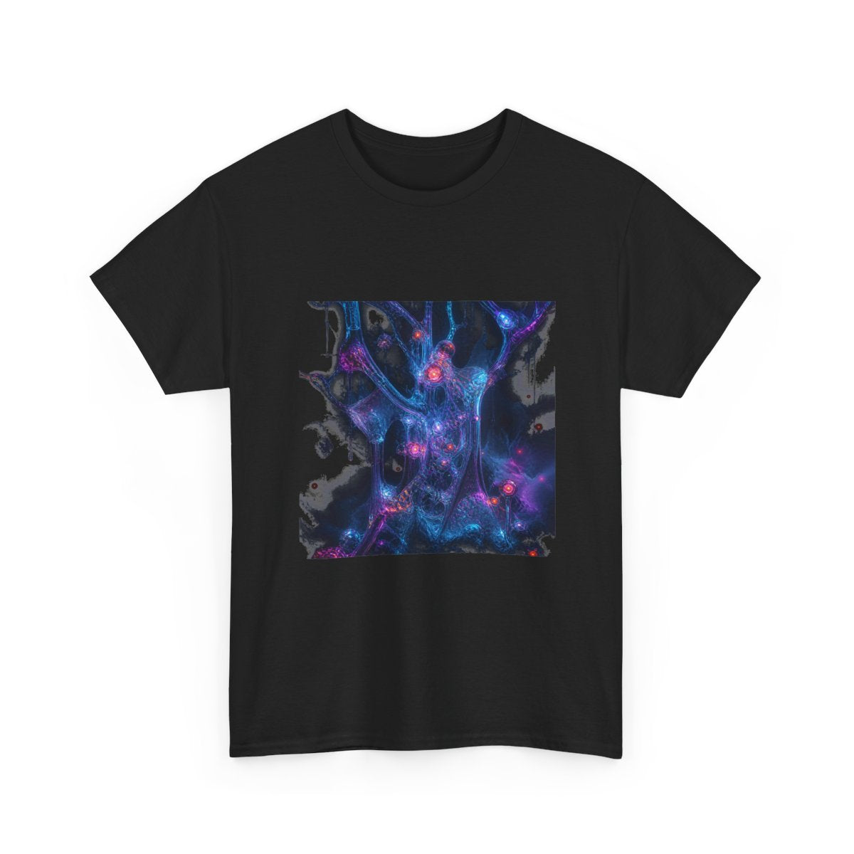 Glassroot Weather KOSVYRE graphic tee product mockup, alternate front view
