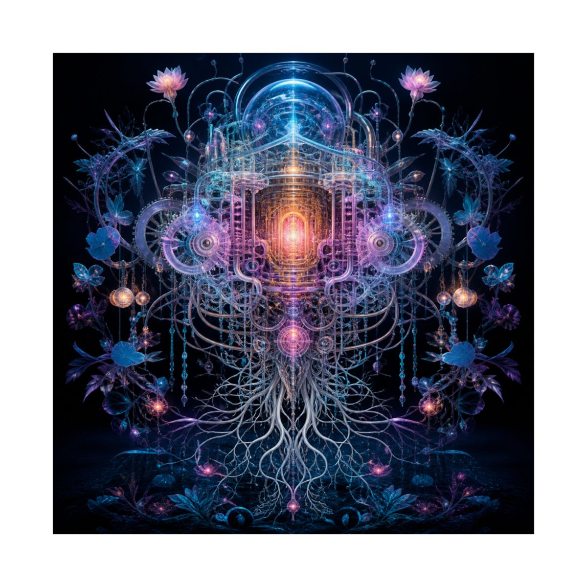 Gossamer Engine KOSVYRE art print product mockup, front view