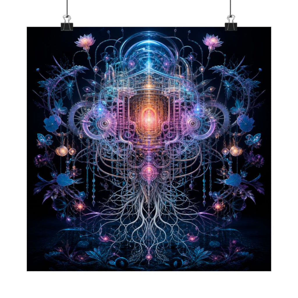 Gossamer Engine KOSVYRE art print product mockup, alternate front view