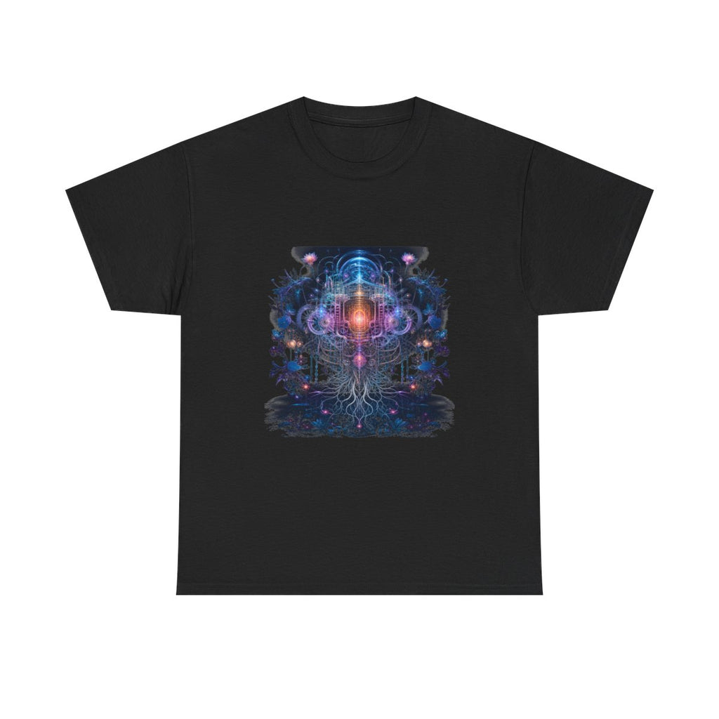 Gossamer Engine KOSVYRE graphic tee product mockup, front view