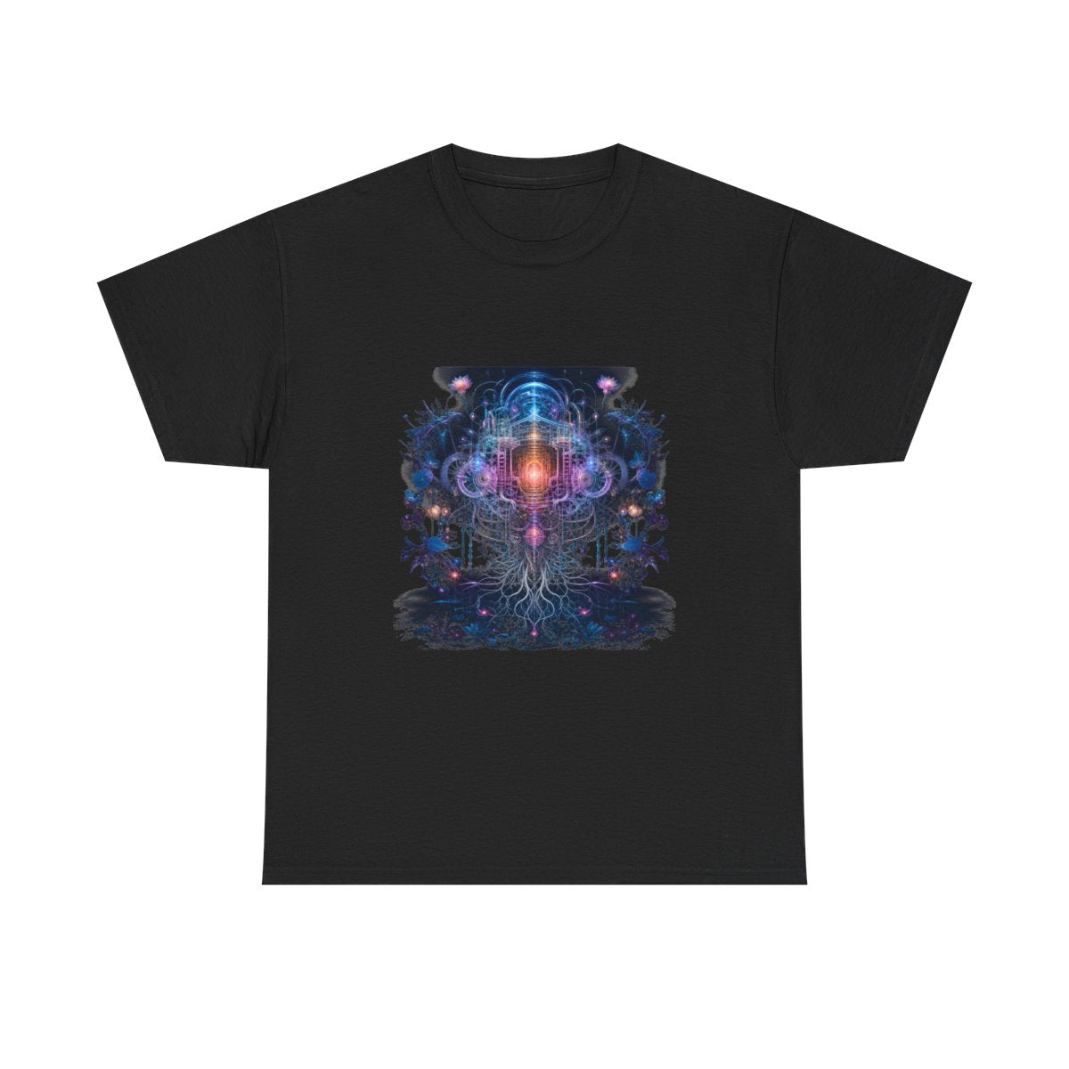 Gossamer Engine KOSVYRE graphic tee product mockup, front view