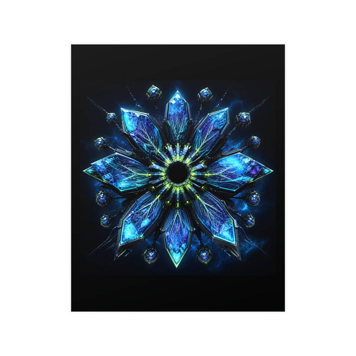 Helixless Bloom KOSVYRE poster product mockup, front view