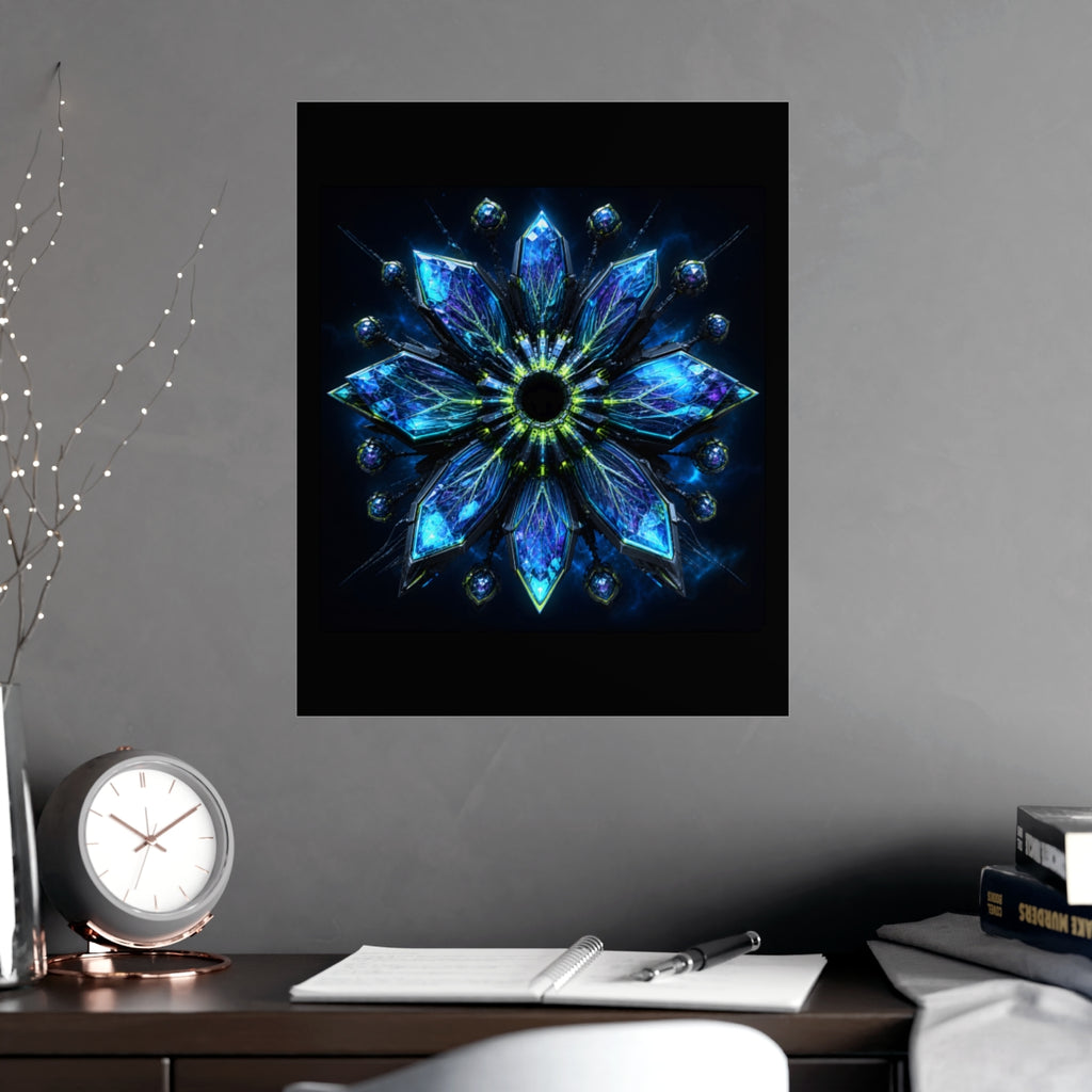 Helixless Bloom KOSVYRE poster product mockup, alternate view