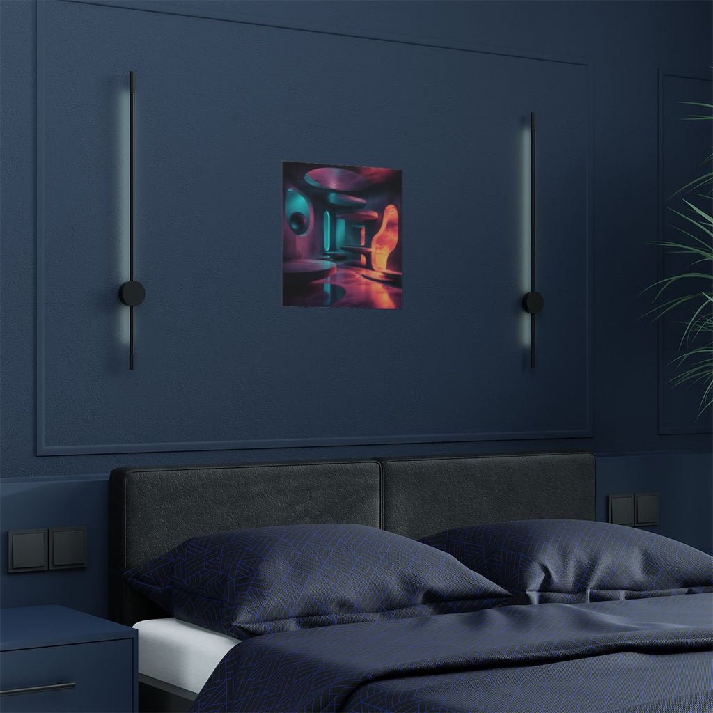 Hollow Signal Apartment KOSVYRE art print product mockup, detail view