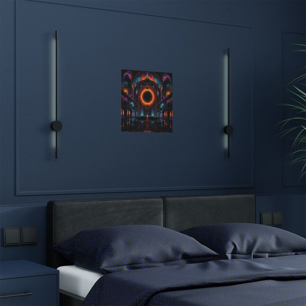 Hollow Sun Terminal KOSVYRE art print product mockup, detail view