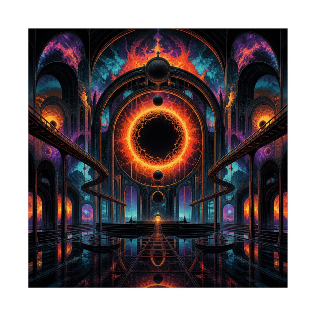 Hollow Sun Terminal KOSVYRE art print product mockup, front view