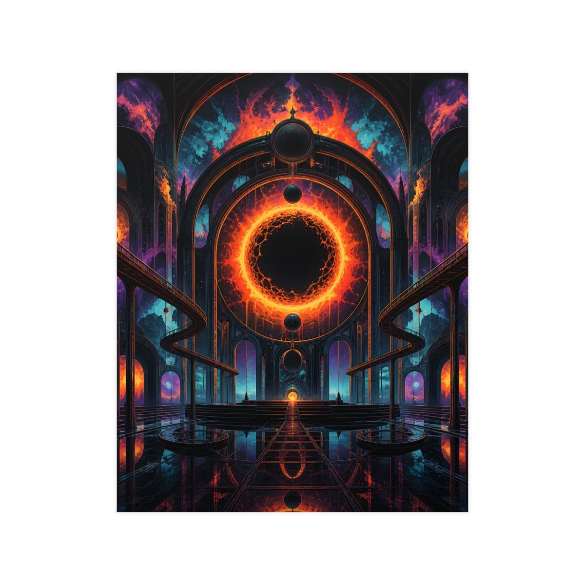 Hollow Sun Terminal KOSVYRE poster product mockup, front view