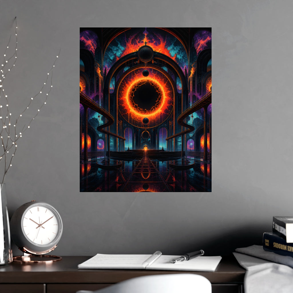 Hollow Sun Terminal KOSVYRE poster product mockup, alternate view