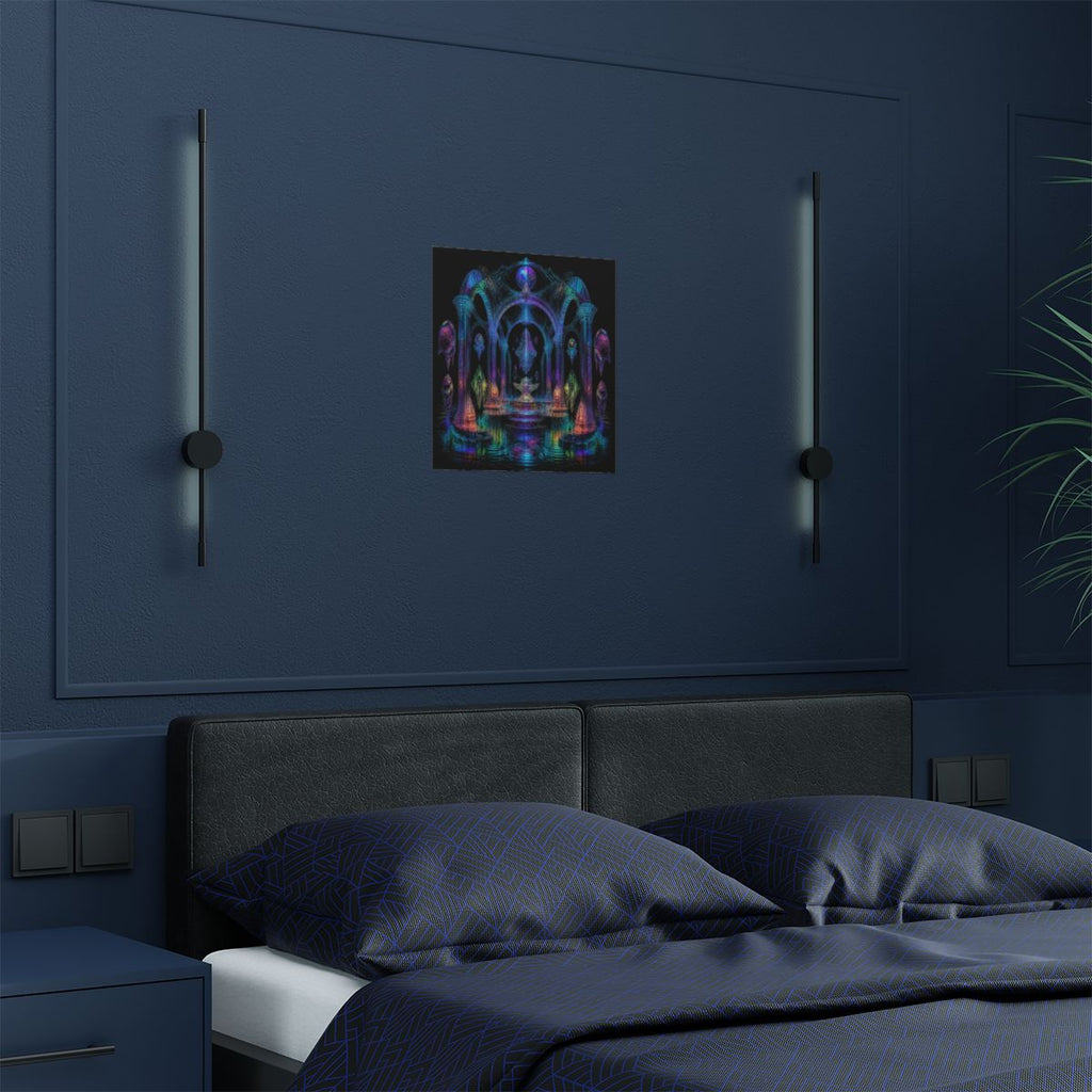 Holographic Tidal Crypt KOSVYRE art print product mockup, detail view