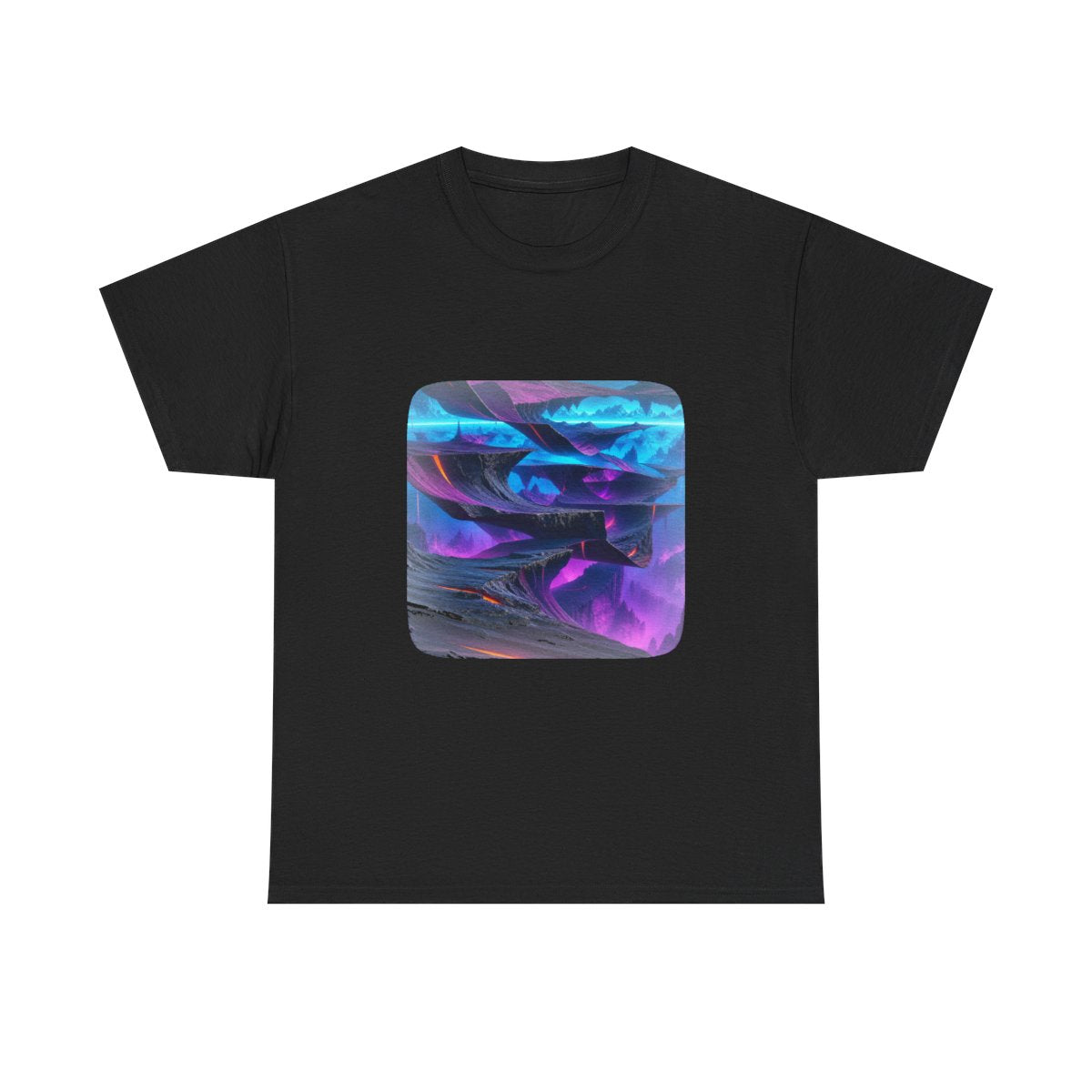 Horizon Fold Array KOSVYRE graphic tee product mockup, front view