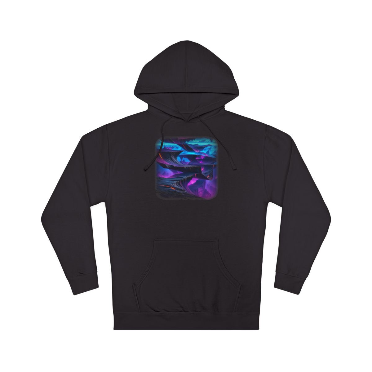Horizon Fold Array KOSVYRE hoodie product mockup, front view