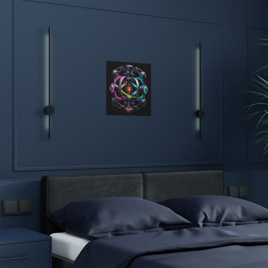 Impossible Engine KOSVYRE art print product mockup, detail view