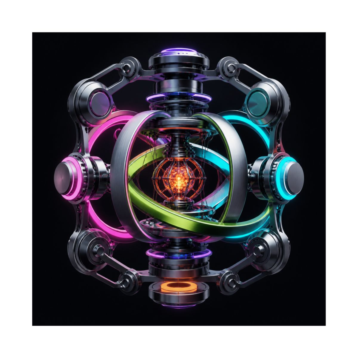 Impossible Engine KOSVYRE art print product mockup, front view