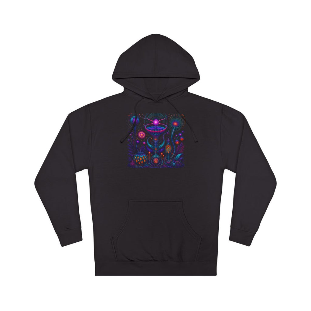 Impossible Radio Garden KOSVYRE hoodie product mockup, front view