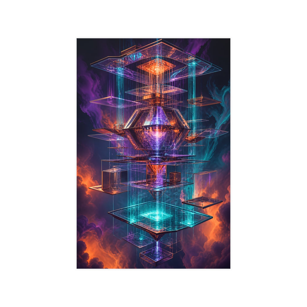 Impossible Rain Processor KOSVYRE poster product mockup, front view