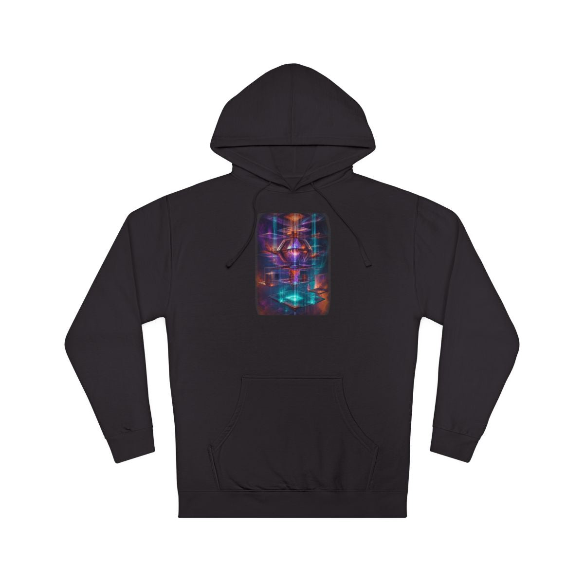 Impossible Rain Processor KOSVYRE hoodie product mockup, front view