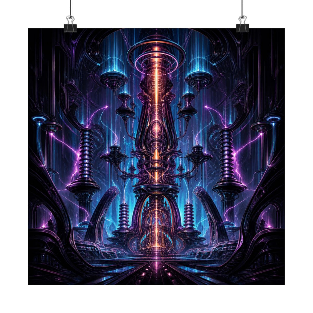 Ion Cathedral KOSVYRE art print product mockup, alternate front view