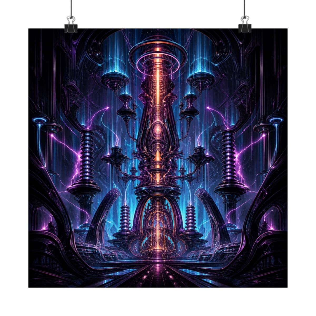 Ion Cathedral KOSVYRE art print product mockup, alternate front view