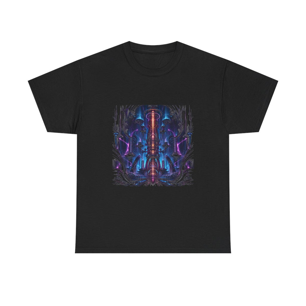 Ion Cathedral KOSVYRE graphic tee product mockup, front view