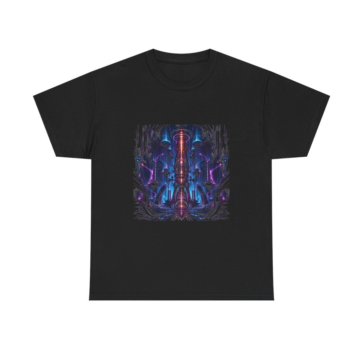 Ion Cathedral KOSVYRE graphic tee product mockup, front view