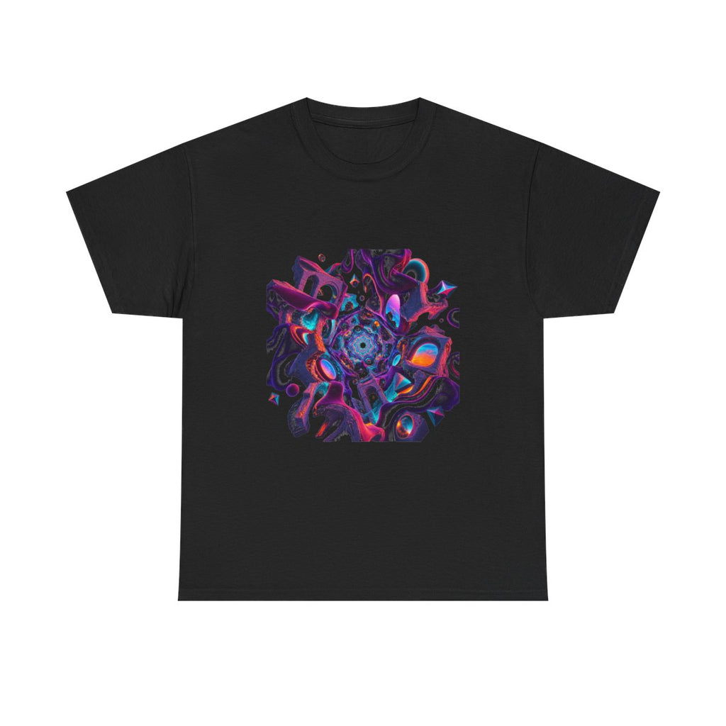 Kaleidoscope Soft Ruins KOSVYRE graphic tee product mockup, front view