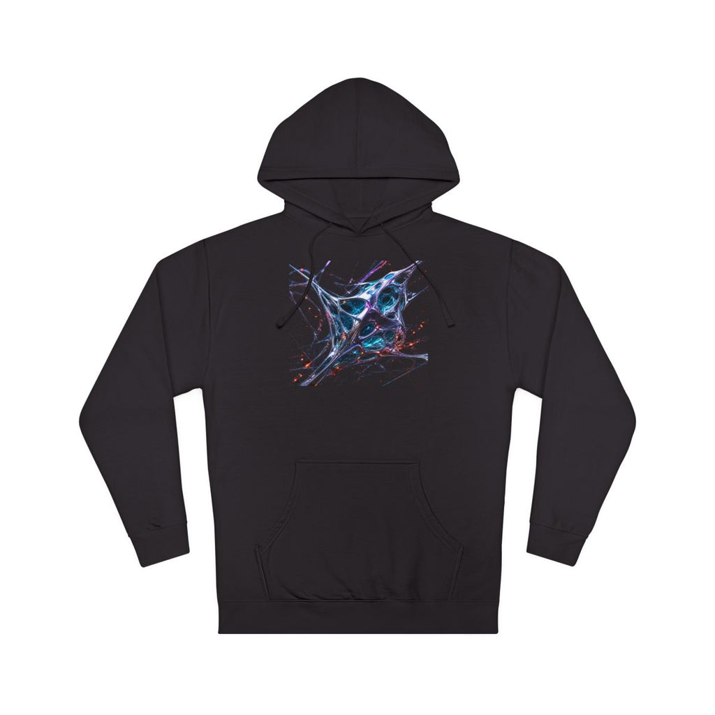 Kinetic Lattice Vessel KOSVYRE hoodie product mockup, front view