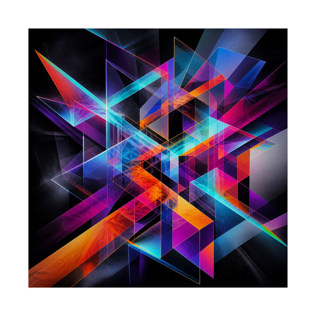 Kinetic Prism Choir KOSVYRE art print product mockup, front view