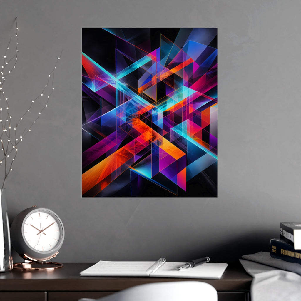 Kinetic Prism Choir KOSVYRE poster product mockup, alternate view