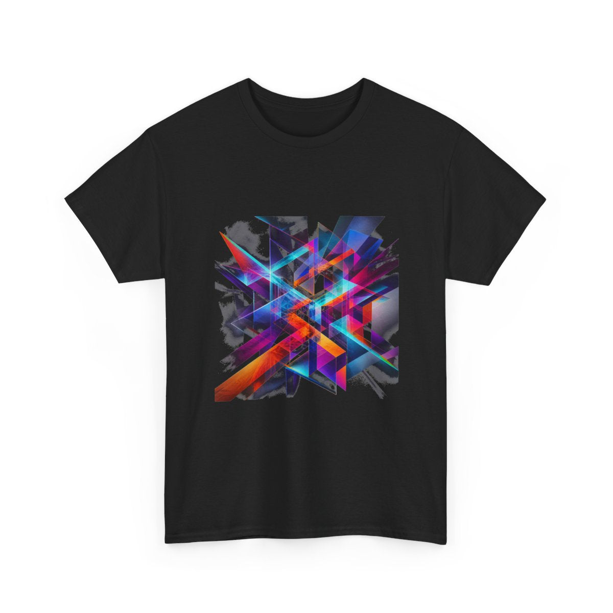 Kinetic Prism Choir KOSVYRE graphic tee product mockup, alternate front view
