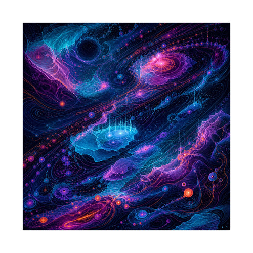Abyssal Coordinate Bloom original KOSVYRE art print shown on a clean white display