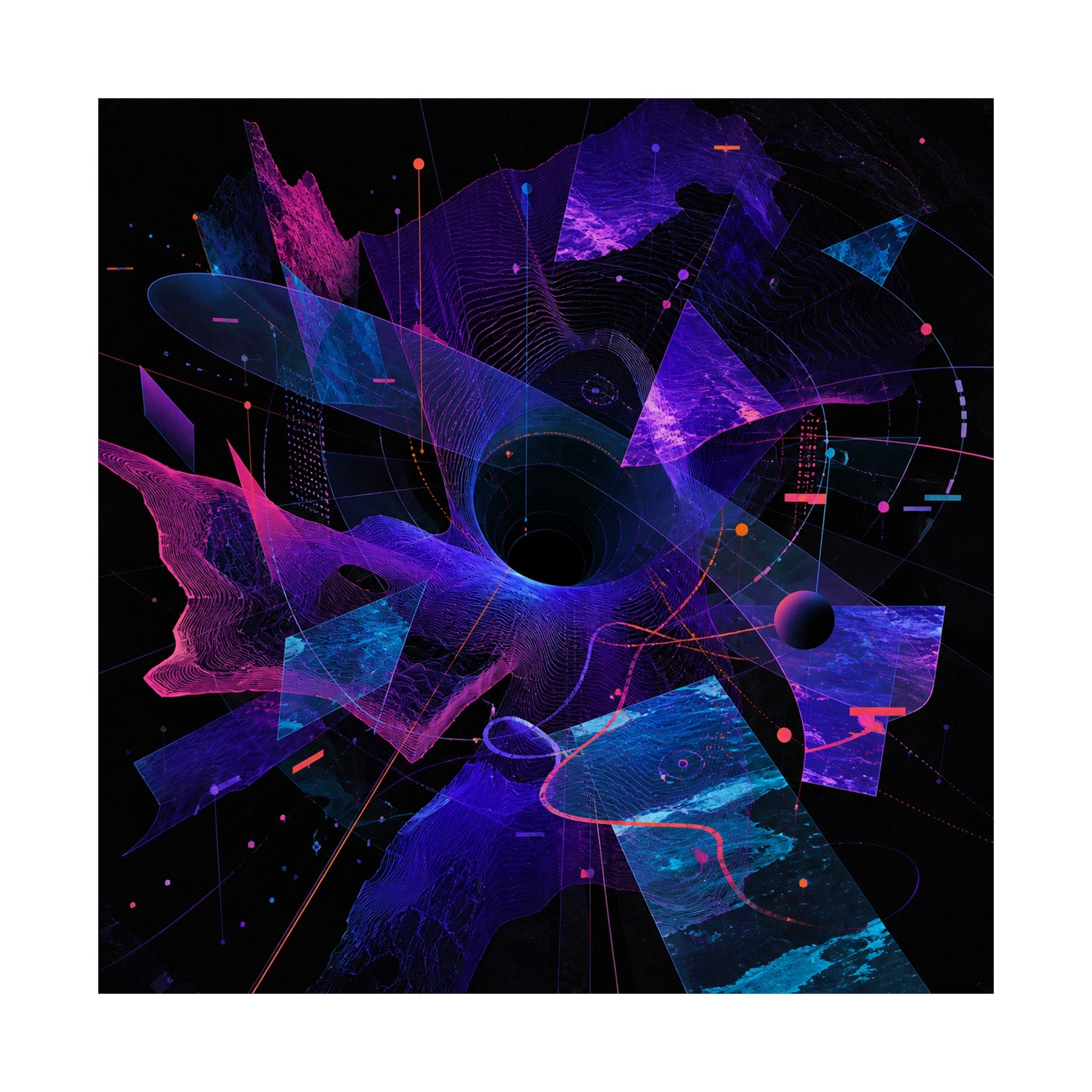 Aperture Drift Atlas original KOSVYRE art print shown on a clean white display
