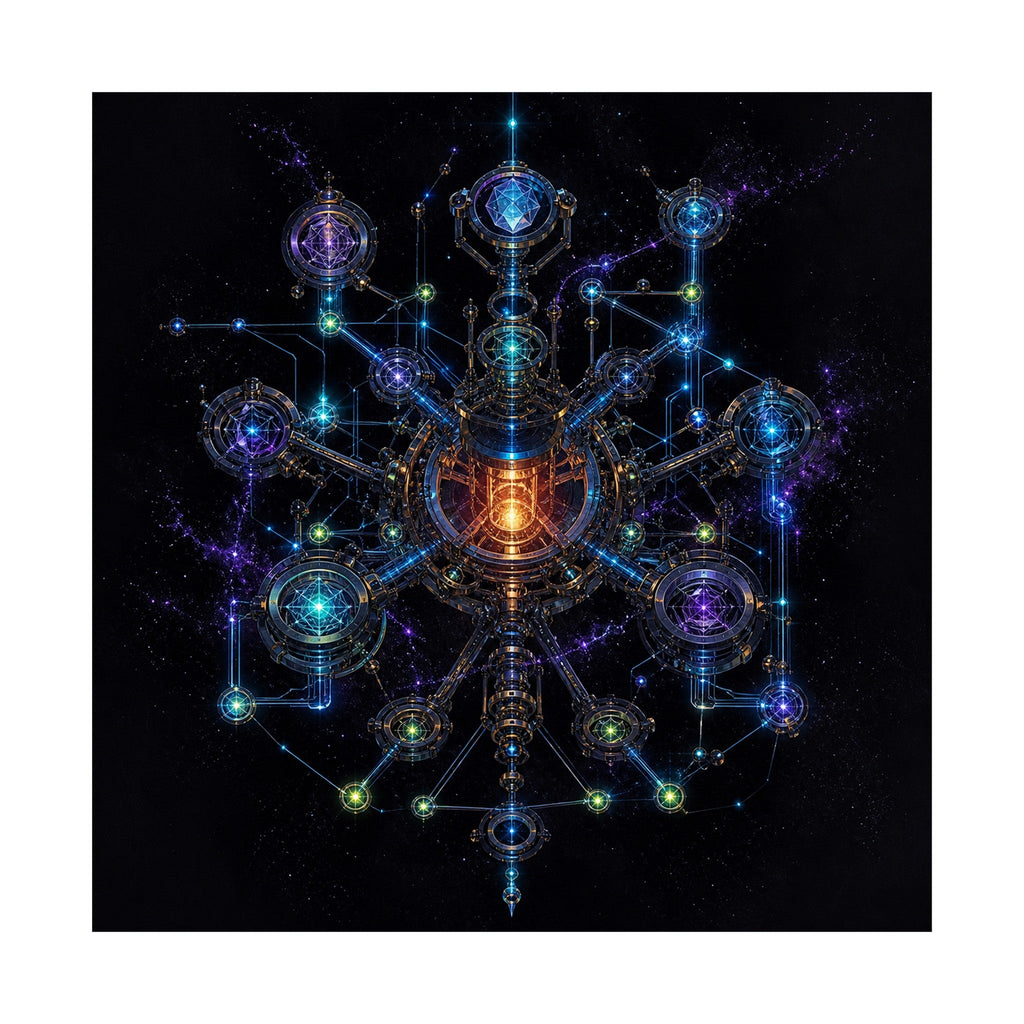 Asterism Engine original KOSVYRE art print shown on a clean white display