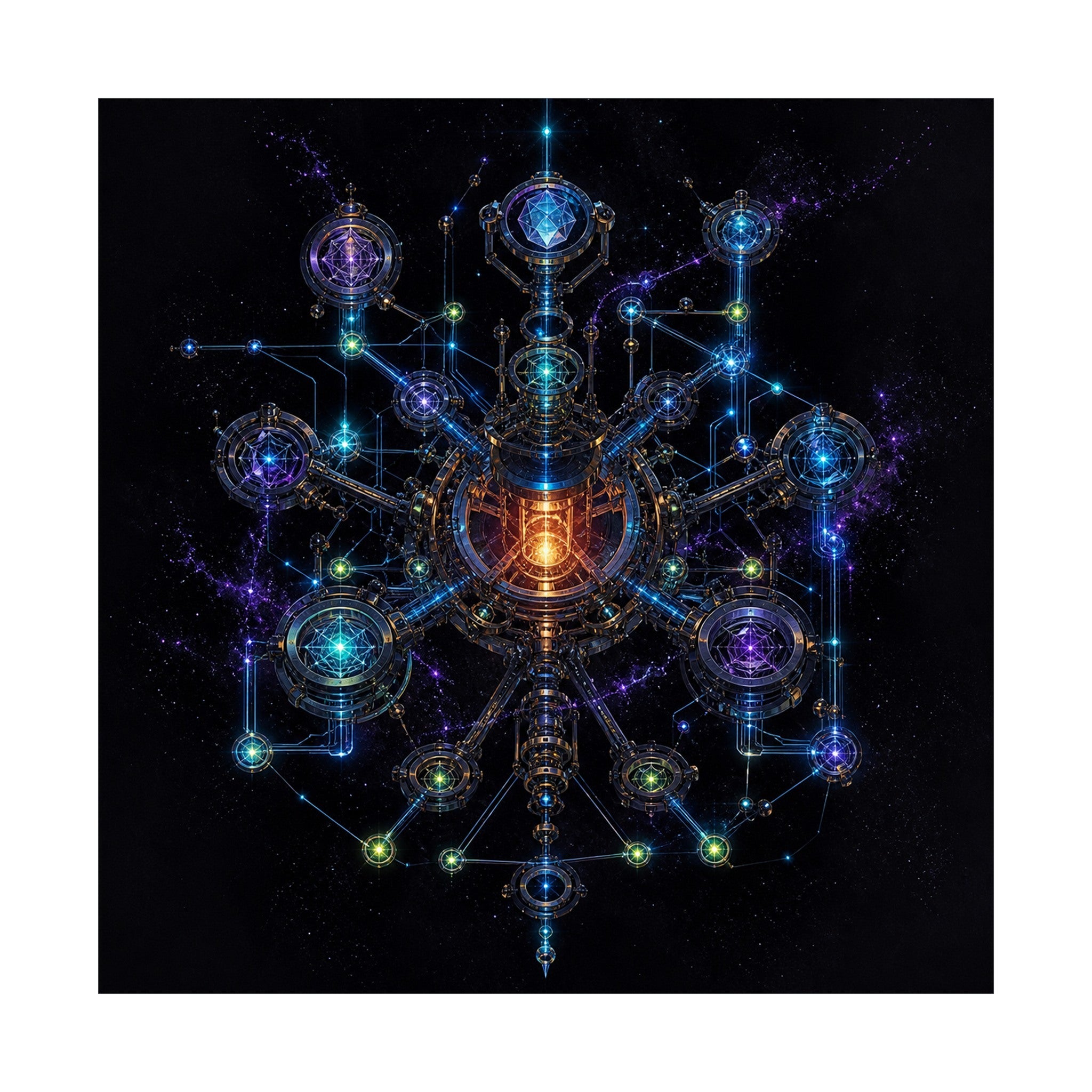 Asterism Engine original KOSVYRE art print shown on a clean white display