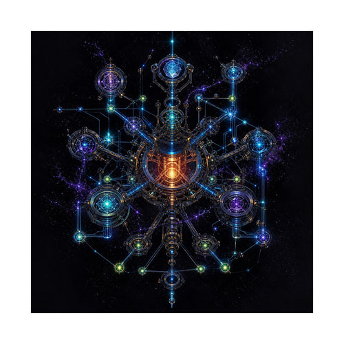 Asterism Engine original KOSVYRE art print shown on a clean white display