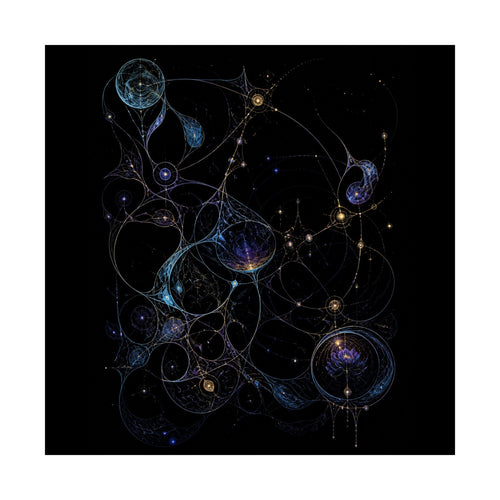 Astral Ink Lattice original KOSVYRE art print shown on a clean white display