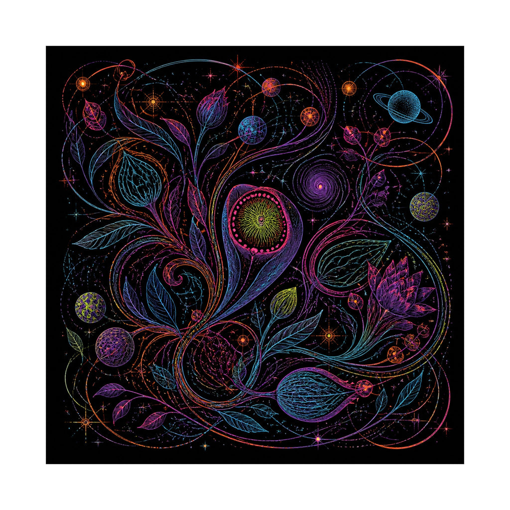 Astral Ink Tangle original KOSVYRE art print shown on a clean white display