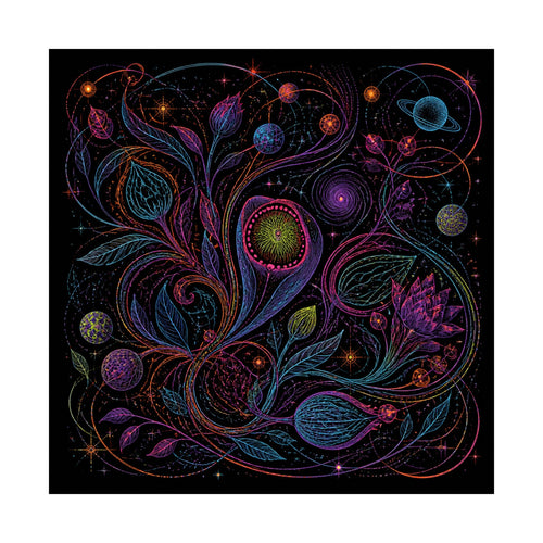 Astral Ink Tangle original KOSVYRE art print shown on a clean white display