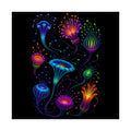 Blacklight Bloom Relay original KOSVYRE art print shown on a clean white display
