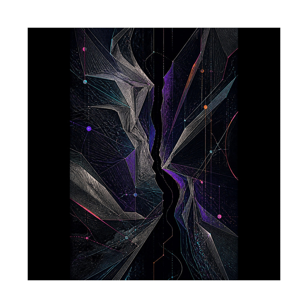 Celestial Fold Choir original KOSVYRE art print shown on a clean white display