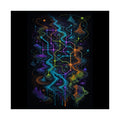 Dissolving Transit Map original KOSVYRE art print shown on a clean white display
