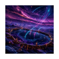 Dusk Relay Basin original KOSVYRE art print shown on a clean white display