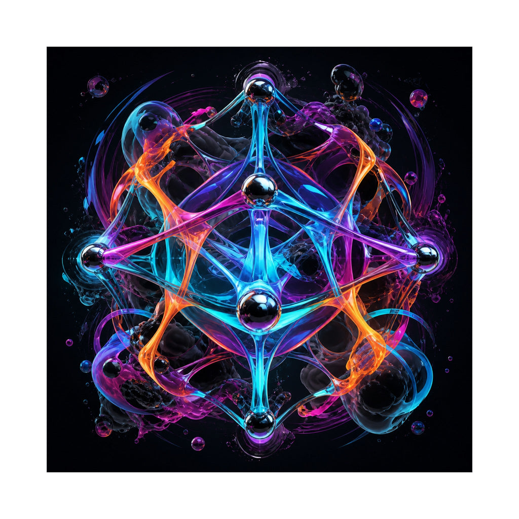Luminous Topology original KOSVYRE art print shown on a clean white display