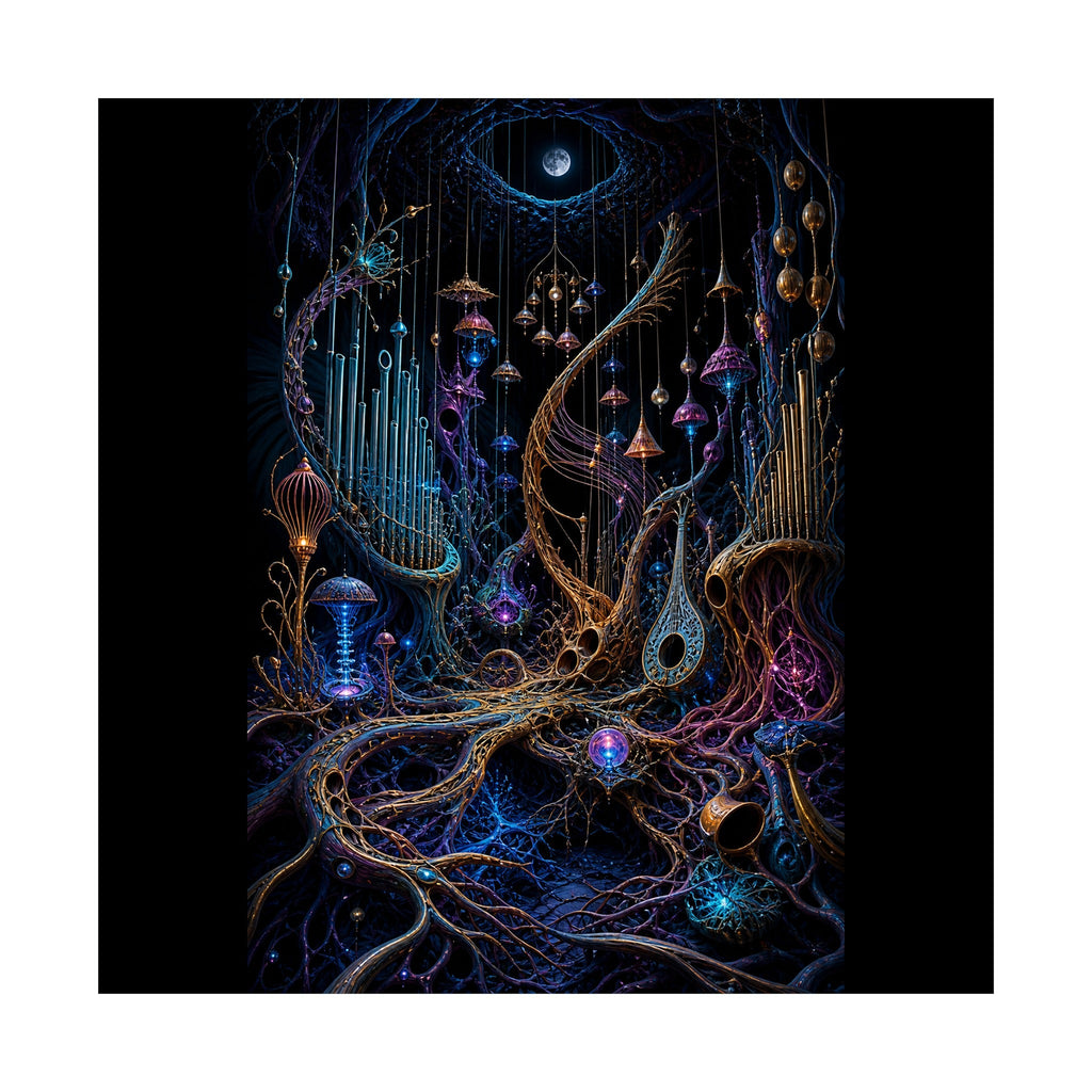 Lunar Root Orchestra original KOSVYRE art print shown on a clean white display