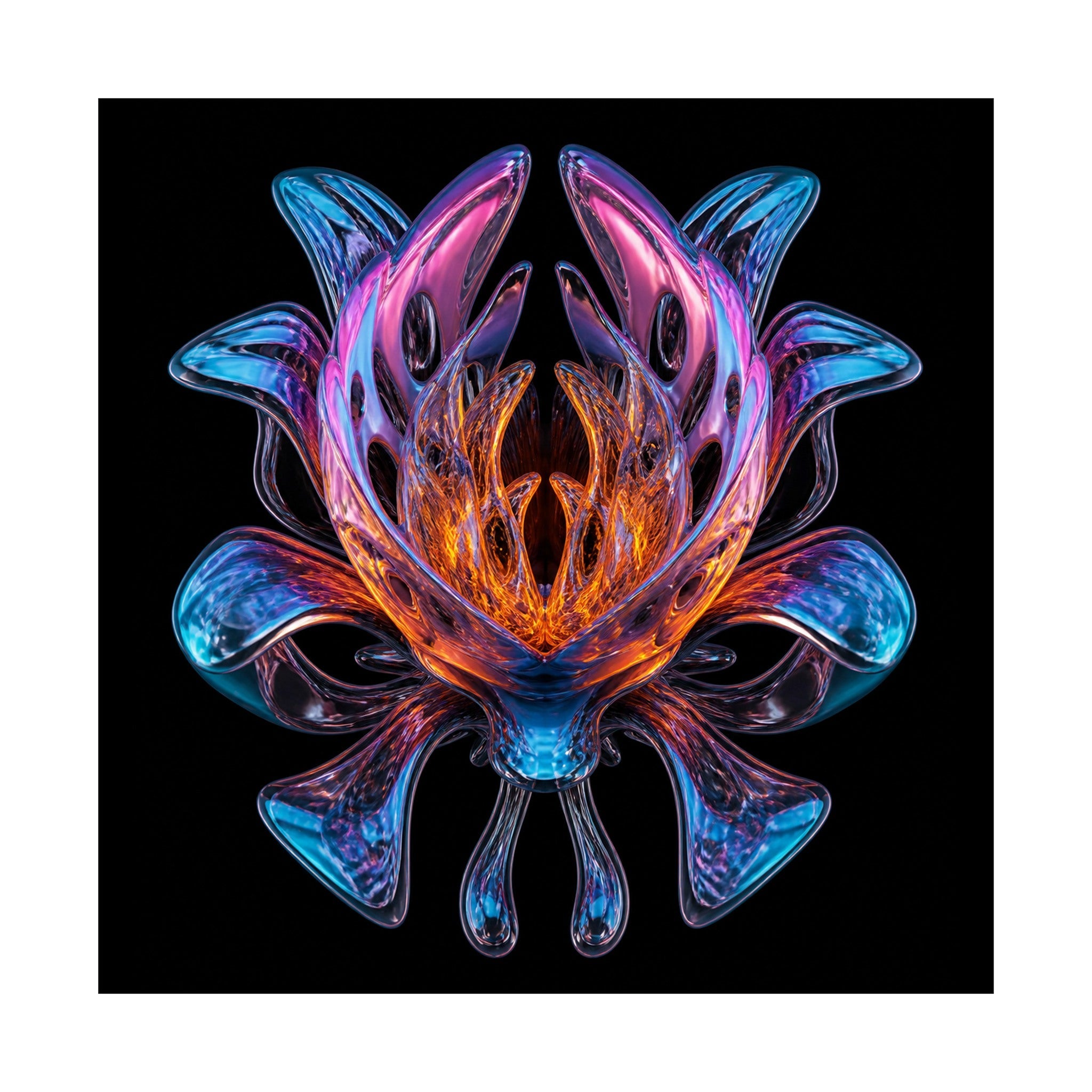Mirror Cartilage Bloom original KOSVYRE art print shown on a clean white display