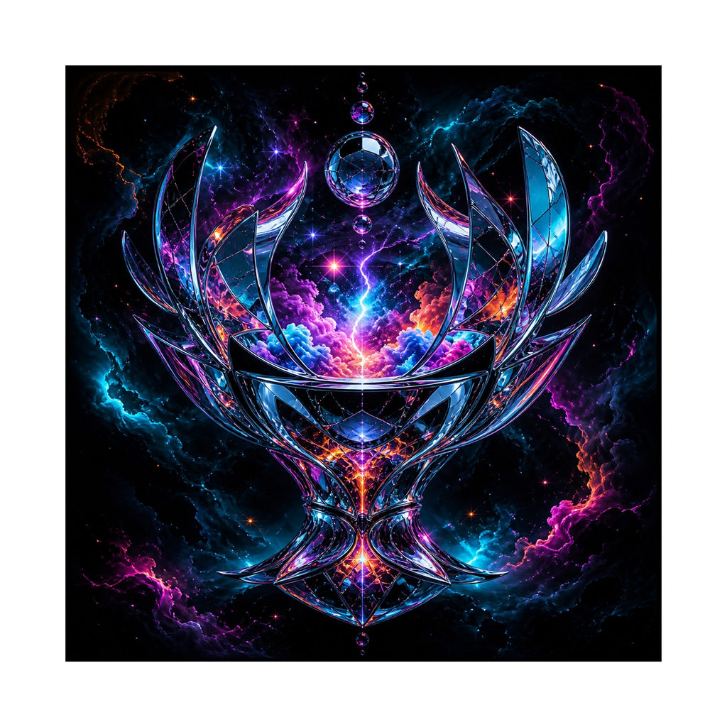 Mirrorstorm Vessel original KOSVYRE art print shown on a clean white display