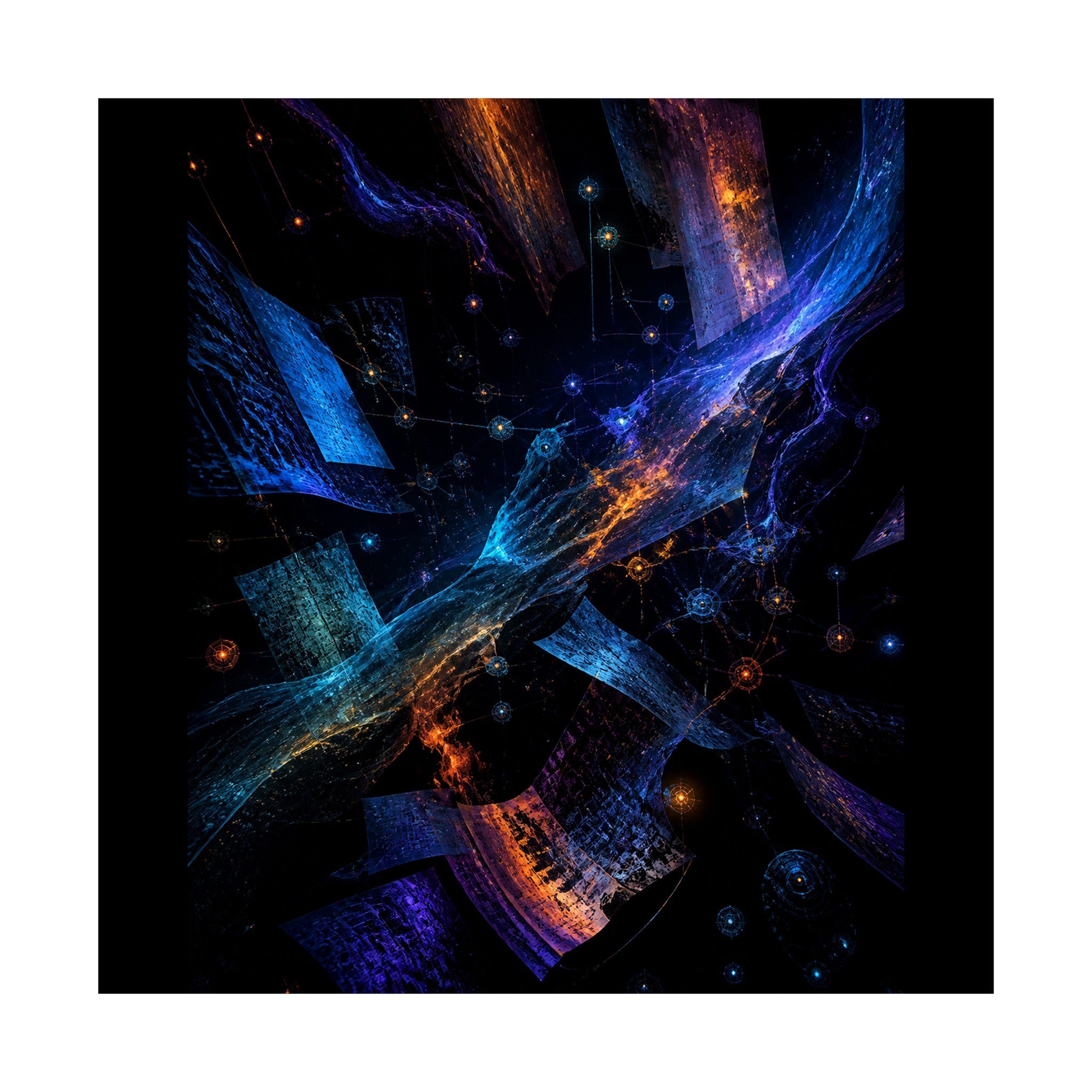 Night Archive Weather original KOSVYRE art print shown on a clean white display