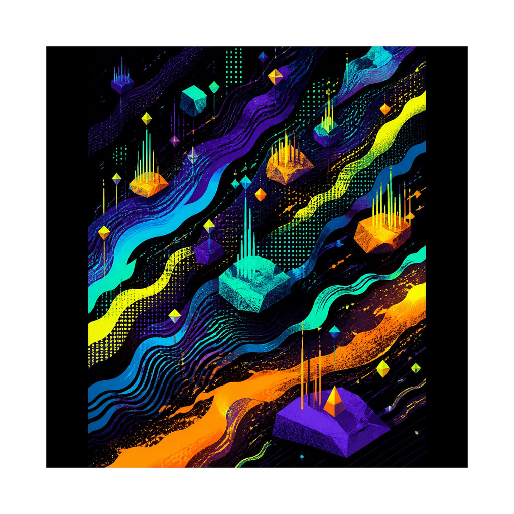 Offset Broadcast Reef original KOSVYRE art print shown on a clean white display