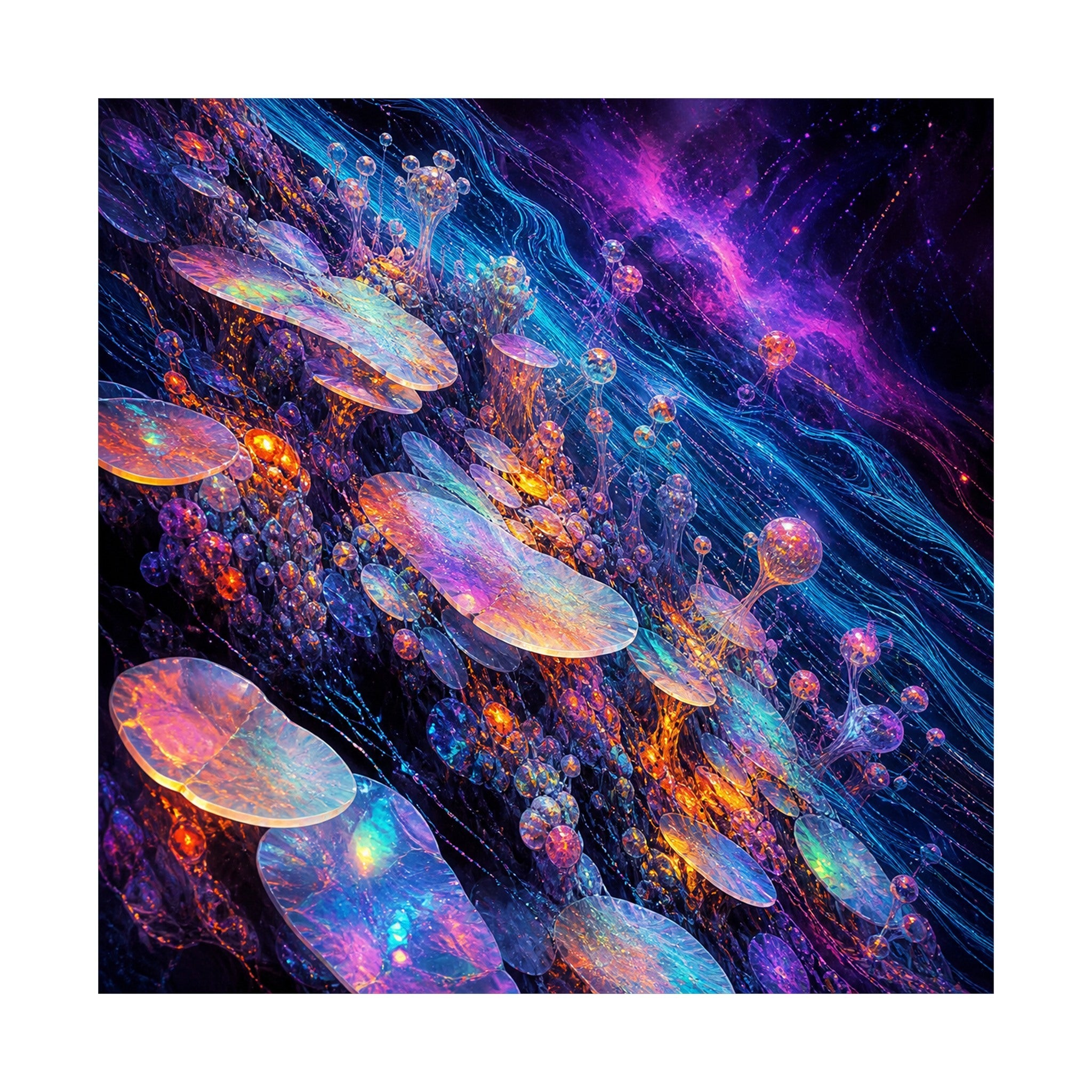 Opal Data Reef original KOSVYRE art print shown on a clean white display