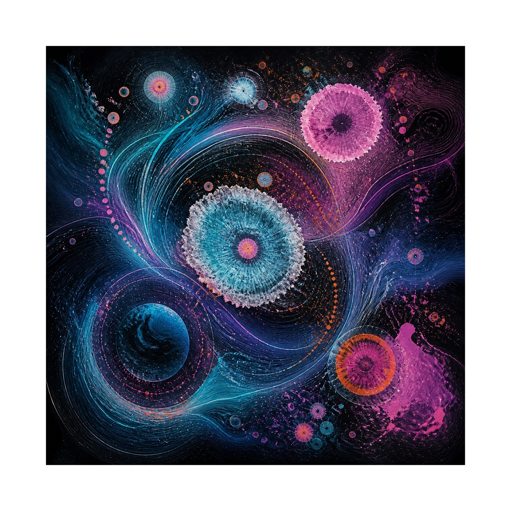 Orbit Salt Compass original KOSVYRE art print shown on a clean white display