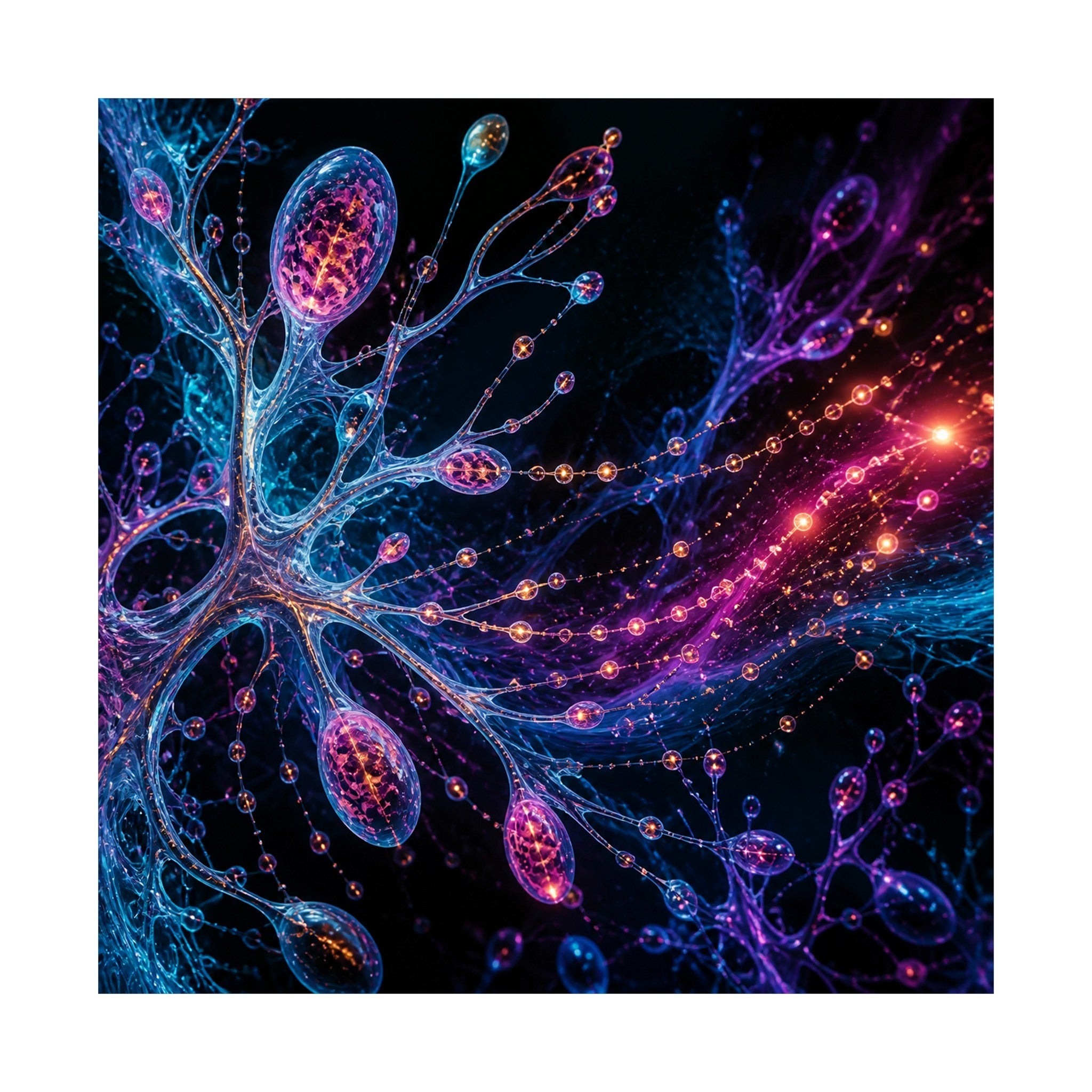 Pollen Signal Relay original KOSVYRE art print shown on a clean white display